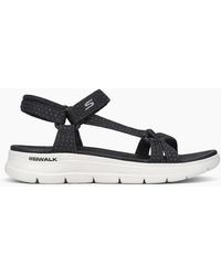 Skechers Go Walk 5 - Skechers 141451/Bkw Go Walk Flex Sandal - Lyst