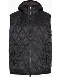 DIESEL - Brand Logo Quilted Gilet Jacket - Lyst