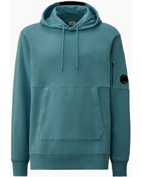 C.P. Company - Diagonal Raised Fleece Lens Hoodie - Lyst