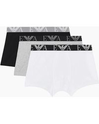 Emporio Armani - 3-Pack/ Boxer Trunks - Lyst