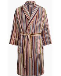 Paul Smith - Toweling Dressing Gown Signature Stripe - Lyst