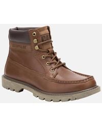 Caterpillar - Cat Caterpiller Colorado Moc Toe Leather Ankle Boots - Lyst