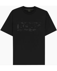 BOSS - Ts_ Globe Graphic Logo T-Shirt - Lyst