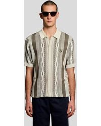 Lyle & Scott - Jacquard Knitted Polo Shirt - Lyst