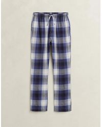 GANT - Flannel Checked Pyjama Pants - Lyst