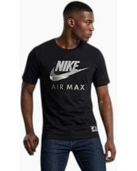 Nike Air Max - T Shirt Short Sleeve Crew Neck Regular Fit Casual Cotton Tee - Lyst