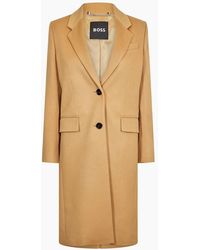BOSS - 10244030 01 Overcoat - Lyst