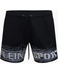 Philipp Plein - Plein Sport Shade Logo Medium Boardshort Swim Shorts - Lyst