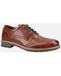 Hush Puppies - Jayden Leather Tan Brogues Shoes - Lyst