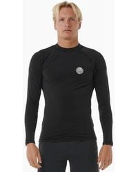Rip Curl - Rip Curl Icons Brushed Long Sleeve Rash Vest - Lyst