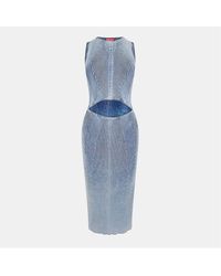 DIESEL - M Taryn Crew Neck Midi Bodycon Dress - Lyst