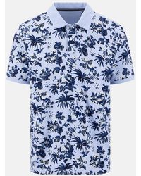 Fynch-Hatton - All Over Print Floral Polo Shirt New Breeze - Lyst