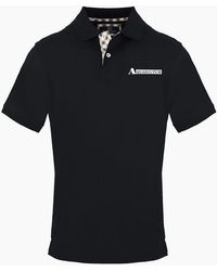 Aquascutum - Lacoste Lettering Collared Short Sleeve Polo Shirt - Lyst