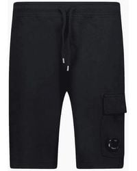 C.P. Company - Light Fleece Lens Pocket Cargo Shorts - Lyst