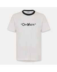 Off-White c/o Virgil Abloh - Rib Crew Neck Short Sleeve T-Shirt - Lyst