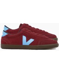 Veja - Volley Suede Trainer Grenat/Aqua/Eagle - Lyst