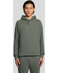 Lyle & Scott - Cotton Marl Raglan Hoodie - Lyst