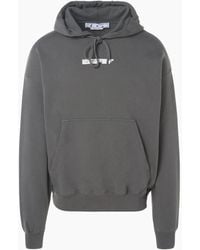 Off-White c/o Virgil Abloh - Teddy Arrow Skate Fit Steel Hoodie - Lyst
