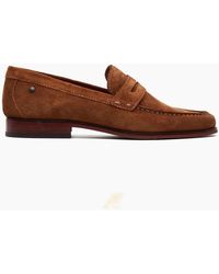 Base London - London Slate Loafer Shoes Camel - Lyst
