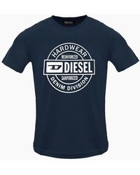 DIESEL - Diese Circle Hardwear Logo Total Eclipse T-Shirt - Lyst