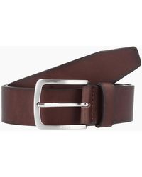 BOSS - Boss Jor Leather Belt Dark - Lyst