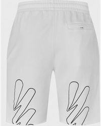 Off-White c/o Virgil Abloh - Wave Diagonal Sweatshorts - Lyst