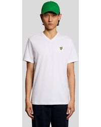 Lyle & Scott - Cotton V-Neck T-Shirt - Lyst
