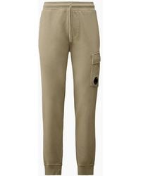 C.P. Company - Resist Dyed Diagonal Fleece Lens Sweatpants - Lyst