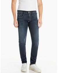 Replay - Anbass Slim Fit Jean Power Stretch 10Oz Denim Jean - Lyst