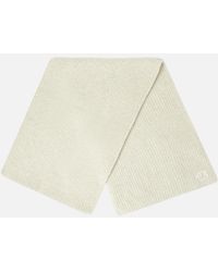 C.P. Company - Fleece Knit Logo Scarf - Lyst
