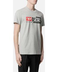 DIESEL - T Diego Crew Neck T Shirts Cuty Dual Logo Printed Casual Cotton Tee - Lyst