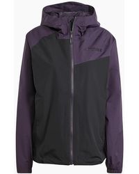 adidas - Color Block Front Zipper Pocket Rain Coat - Lyst