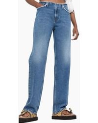 DIESEL - D-Ark 007F3 Denim Jeans Relaxed Fit Mid Waist Straight Leg Pants - Lyst