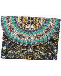 Inoa - Fashion Golden Eagle 120214 Clutch Bag - Lyst