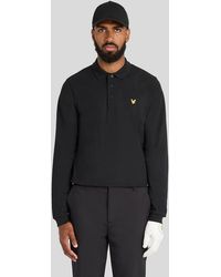 Lyle & Scott - Technical Long Sleeve Polo Shirt - Lyst