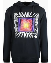 Roberto Cavalli - Cavalli Class Asymmetric Box Design Hoodie - Lyst