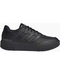 adidas - Ladies Courtblock Platform Trainers - Lyst