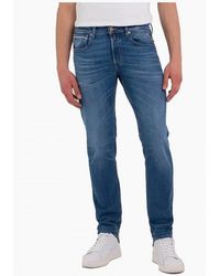 Replay - Grover Straight Fit Denim Jeans 009 - Lyst