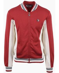 Fila - Settanta Track Jacket Garnet/Gardenia - Lyst