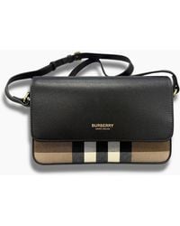 Burberry - 'New Hampshire' Leather Shoulder Bag - Lyst