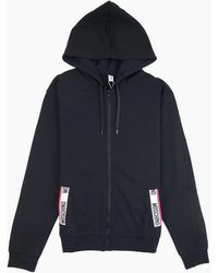 Moschino - Underwear Pocket Tape Logo Hoody - Lyst