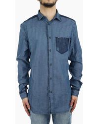 DIESEL - D Jerry Chemise 0Taof Shirt Summer Long Sleeve Casual Cotton Shirt - Lyst