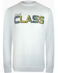 Roberto Cavalli - Cavalli Class Vibrant Floral Logo Off Sweatshirt - Lyst