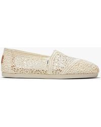 TOMS - Alpargata Crochet Espadrille Natural - Lyst