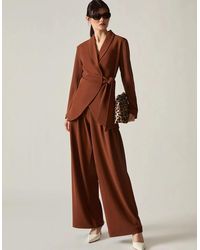 James Lakeland - Rust Side Sash Blazer - Lyst