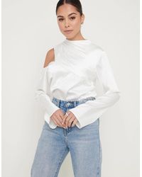 Pretty Lavish - Jett Asymmetric Blouse - Lyst