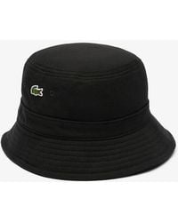 Lacoste - Pique Bucket Hat - Lyst