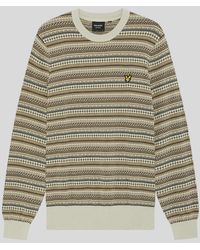 Lyle & Scott - Fair Isle Crew Neck Jumper - Lyst