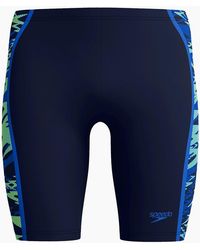Speedo - Hyperboom Splice Patterned Mid Rise Jammer Shorts - Lyst