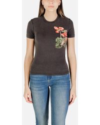 Desigual - Square Neckline Print T-Shirt - Lyst